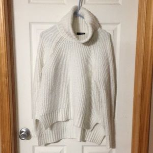 White oversized sweater